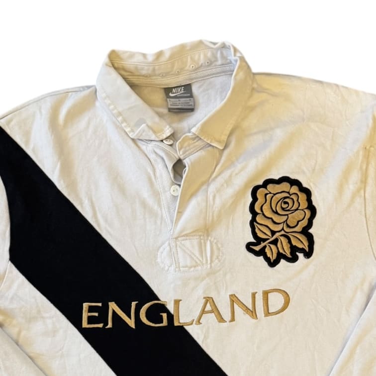 Large Nike England White Rugby Shirt