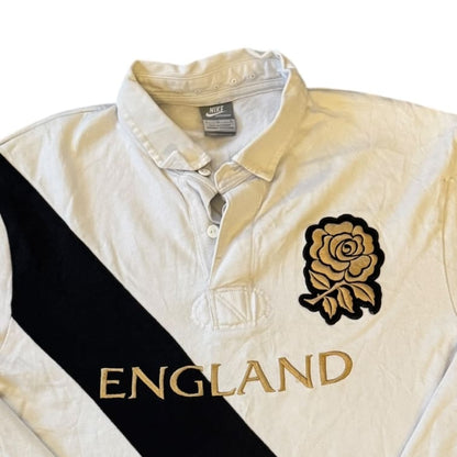 Large Nike England White Rugby Shirt