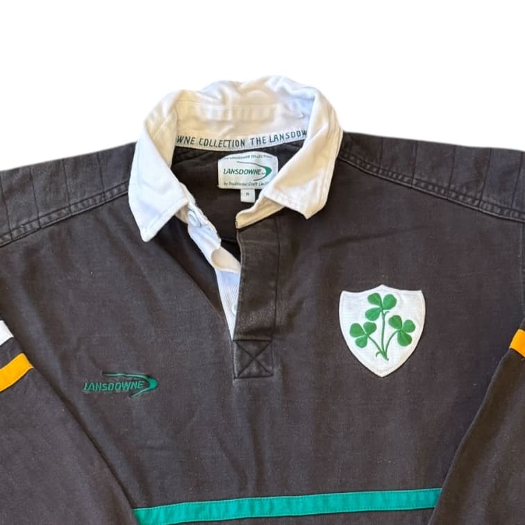 Medium Lansdowne Faded Black Ireland Rugby Shirt