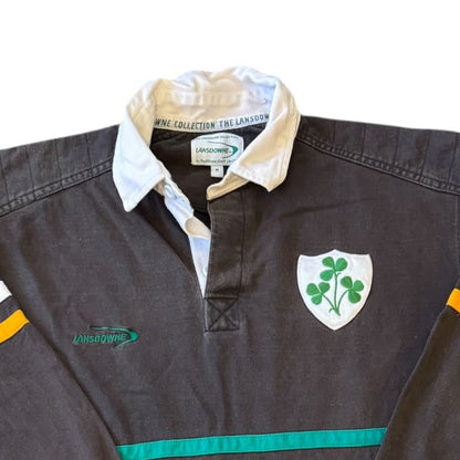 Medium Lansdowne Faded Black Ireland Rugby Shirt