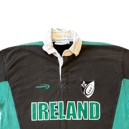 Large Lansdowne Black Ireland Rugby Shirt