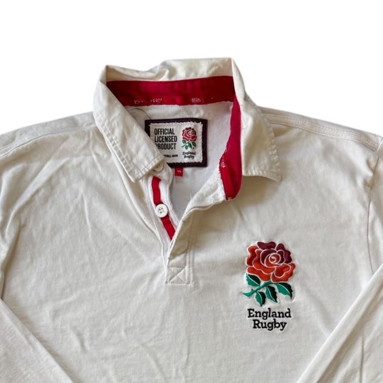 Extra large England Rugby White Rugby Shirt