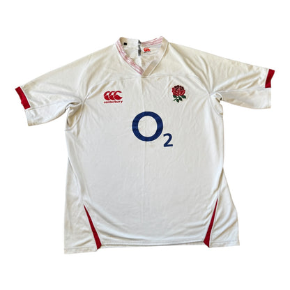 3XL Canterbury White England Rugby Shirt