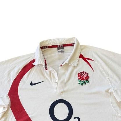 XXL Nike 2007-09 White England Rugby Shirt