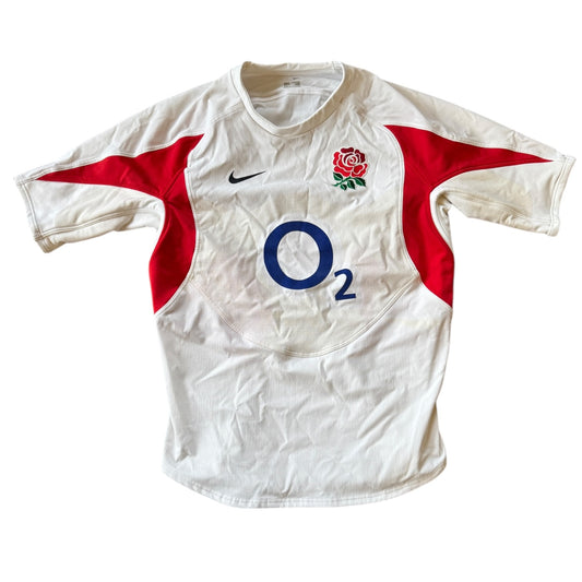 Extra large 2005/06 Nike England Player Issue White Rugby Shirt