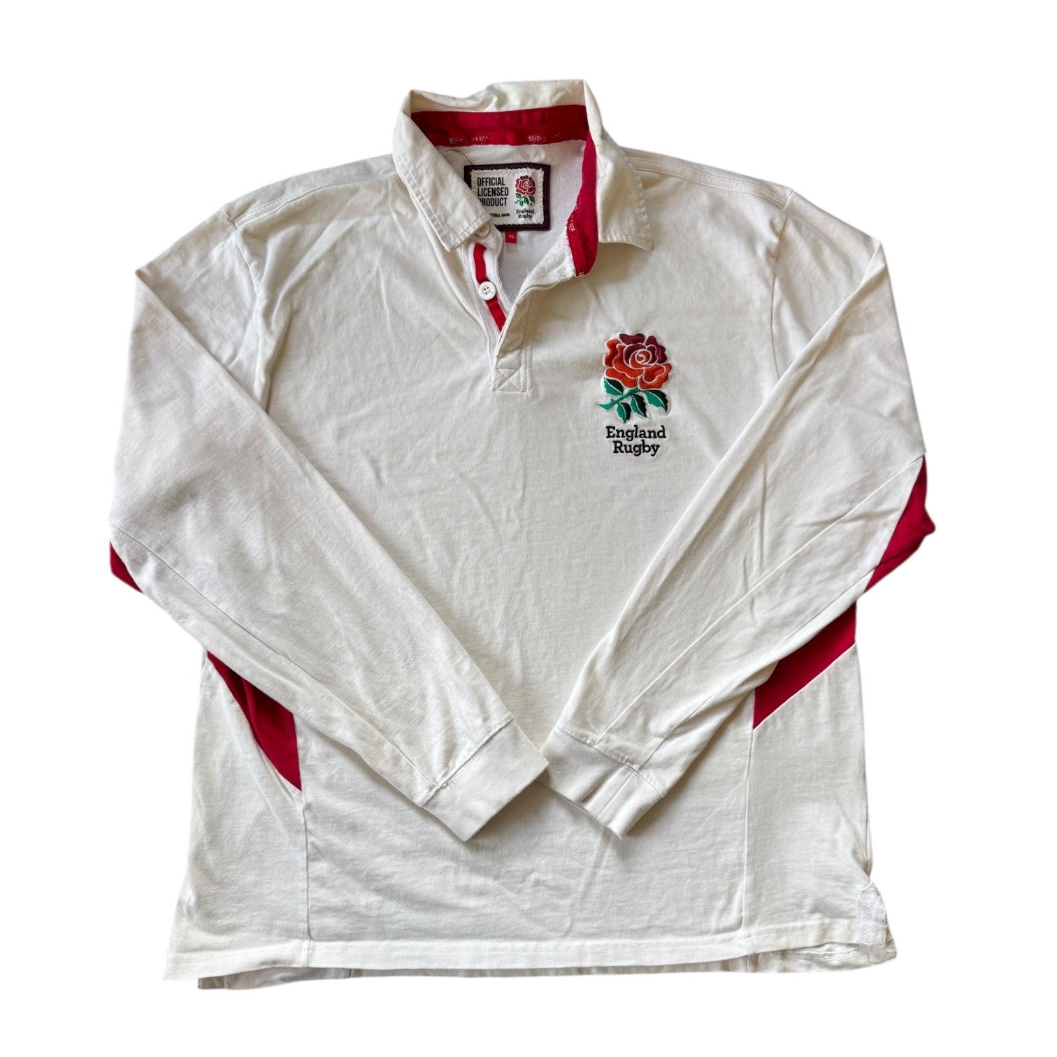 Extra large England Rugby White Rugby Shirt