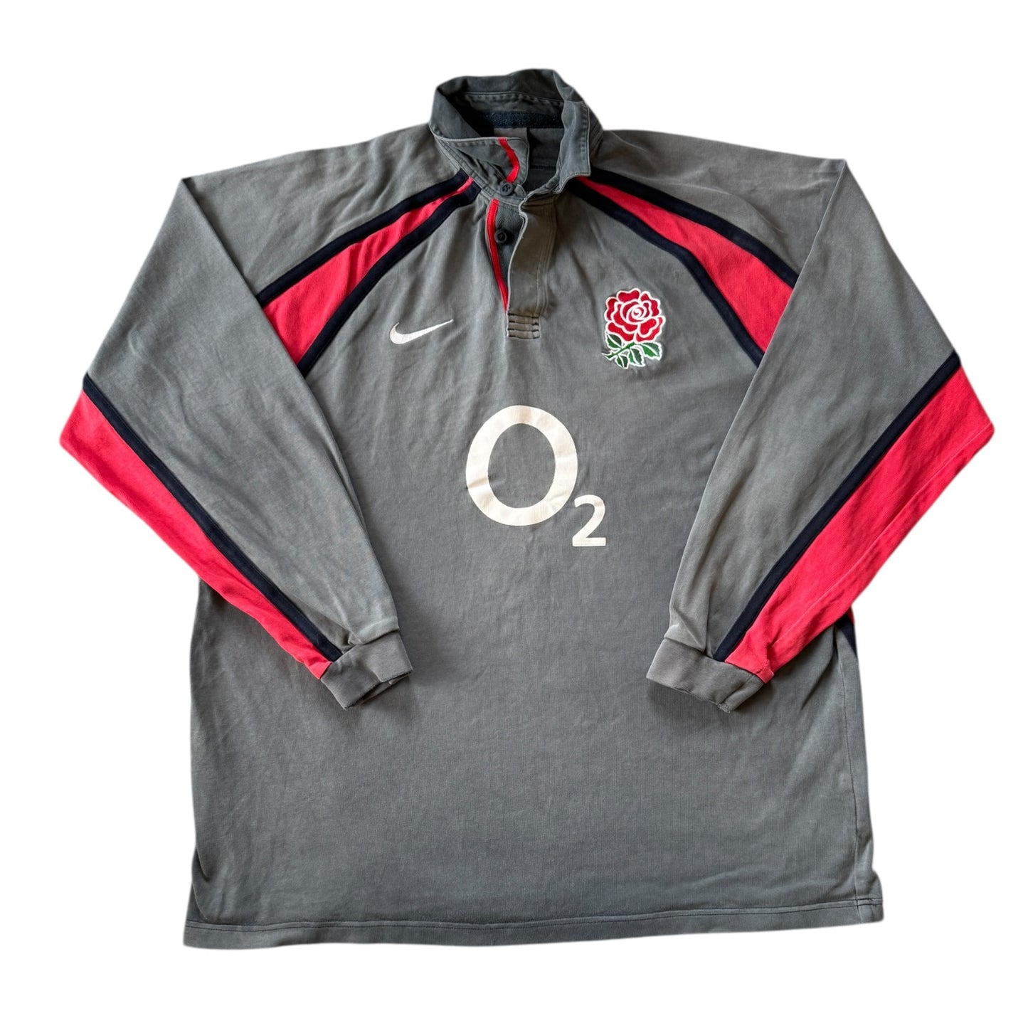 XXL Nike 2002/03 England Grey Rugby Shirt
