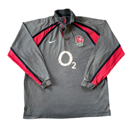 XXL Nike 2002/03 England Grey Rugby Shirt