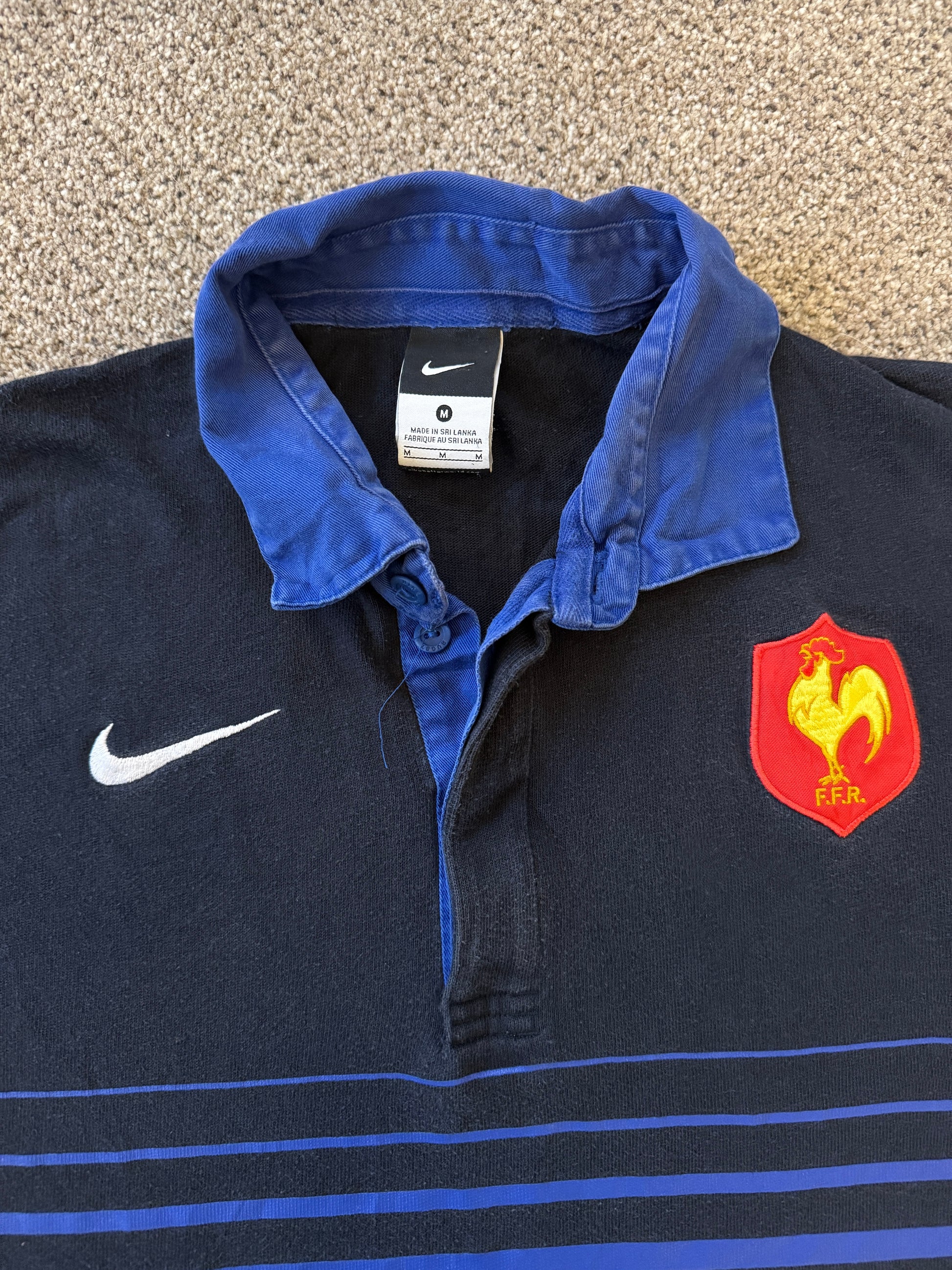 Medium Nike Navy France 2011/12 Rugby Shirt