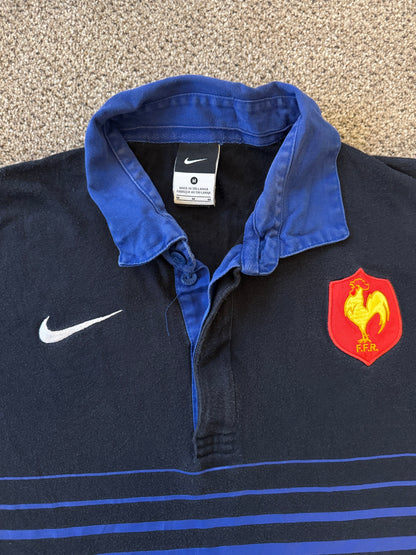 Medium Nike Navy France 2011/12 Rugby Shirt