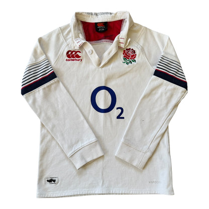 Aged 10 Canterbury White England Rugby Shirt