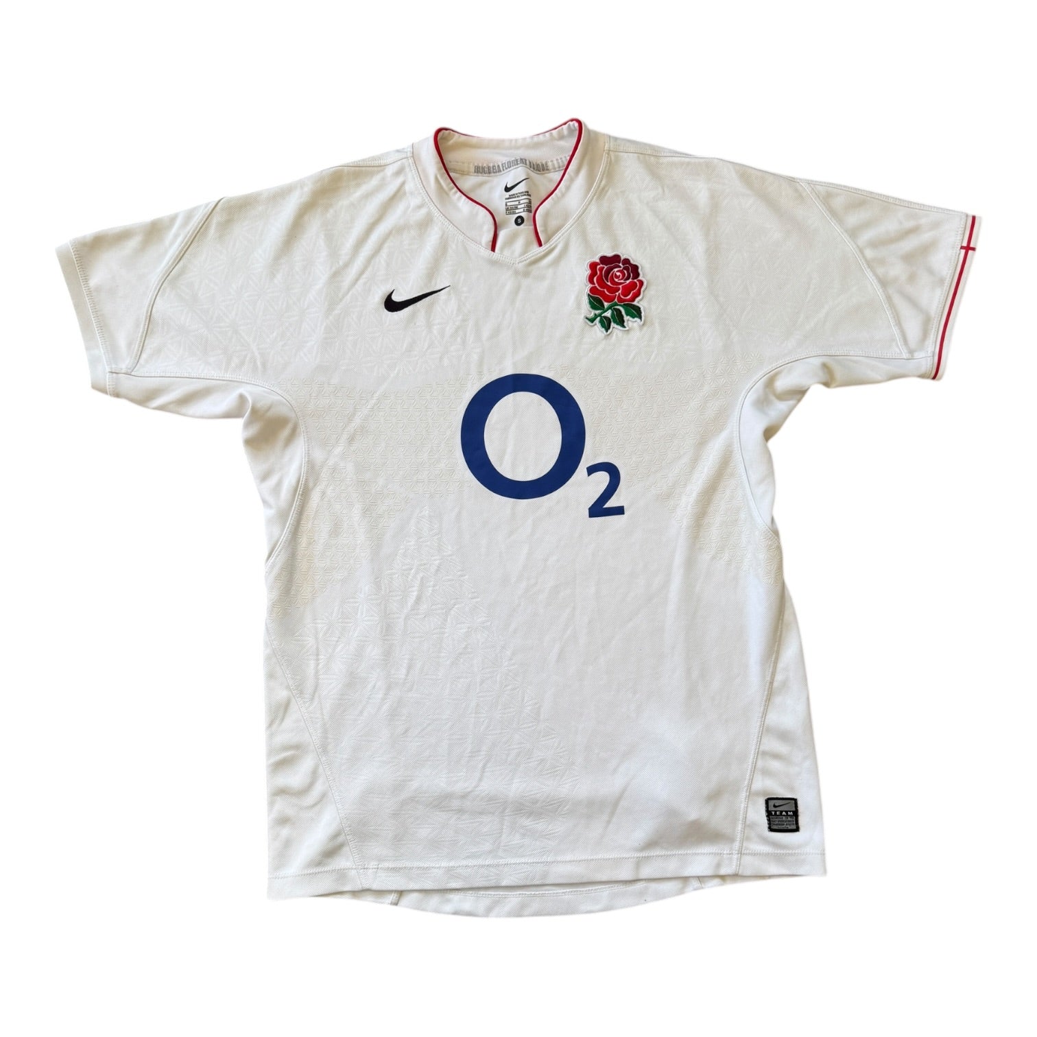 Small 2009 Nike White England Rugby Shirt