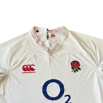 3XL Canterbury White England Rugby Shirt