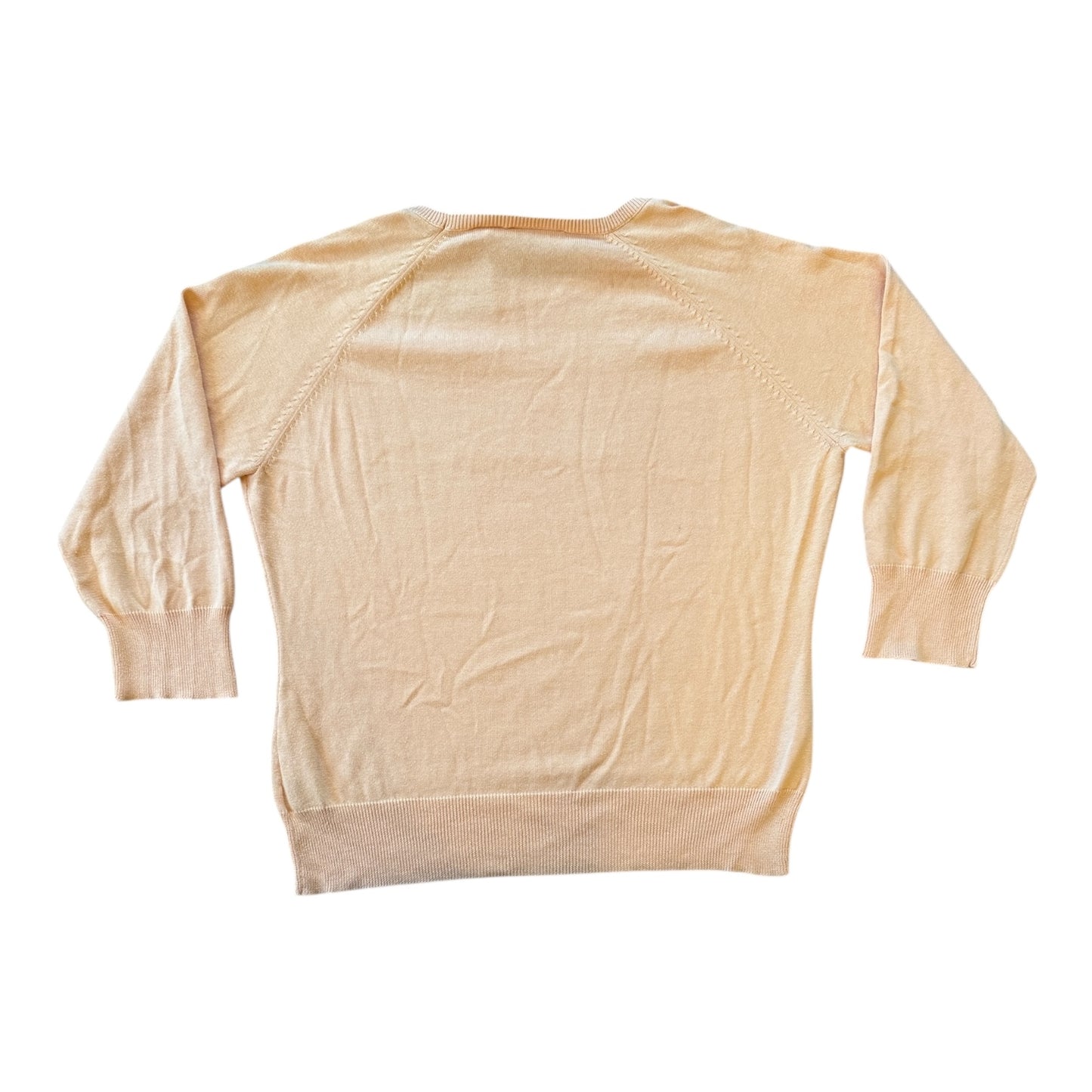 Woman's Small Ralph Lauren Orange Thin USA Flag Jumper