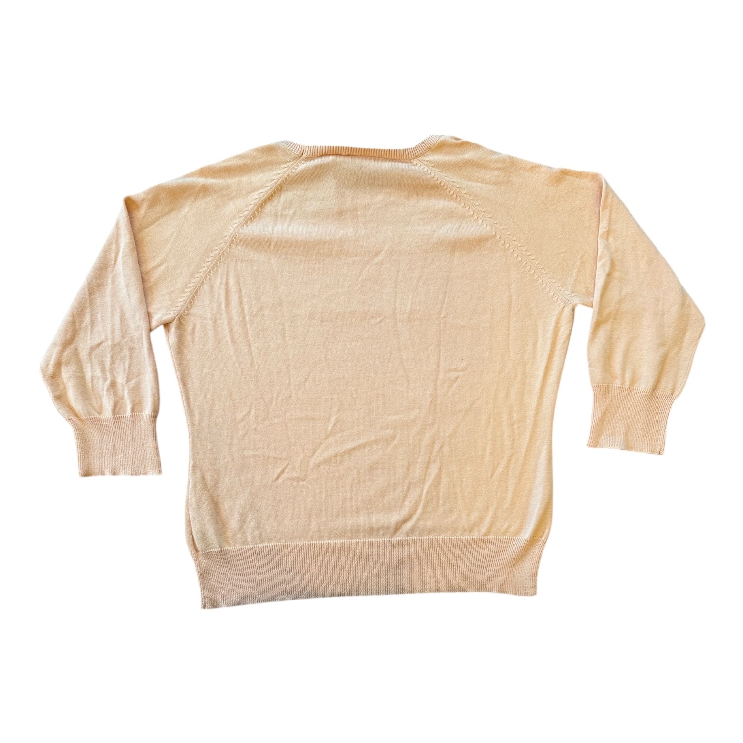 Woman's Small Ralph Lauren Orange Thin USA Flag Jumper