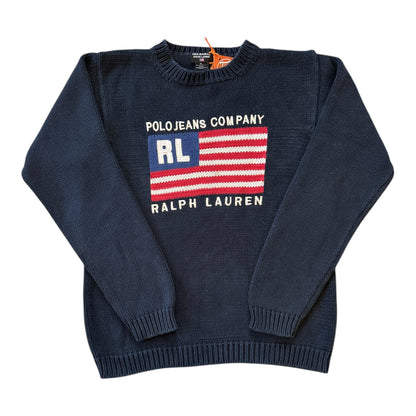 Extra large Ralph Lauren Navy USA Flag Jumper