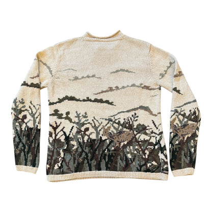 Woman's Small Ralph Lauren Beige Knitted Deer Jumper