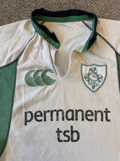 Small Canterbury White Ireland Rugby Shirt