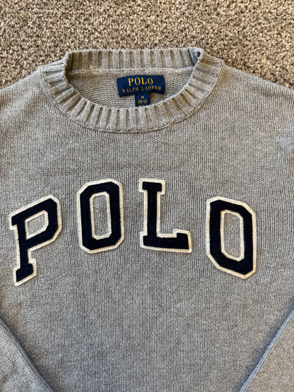 XXS Ralph Lauren Grey Polo Knitted Jumper