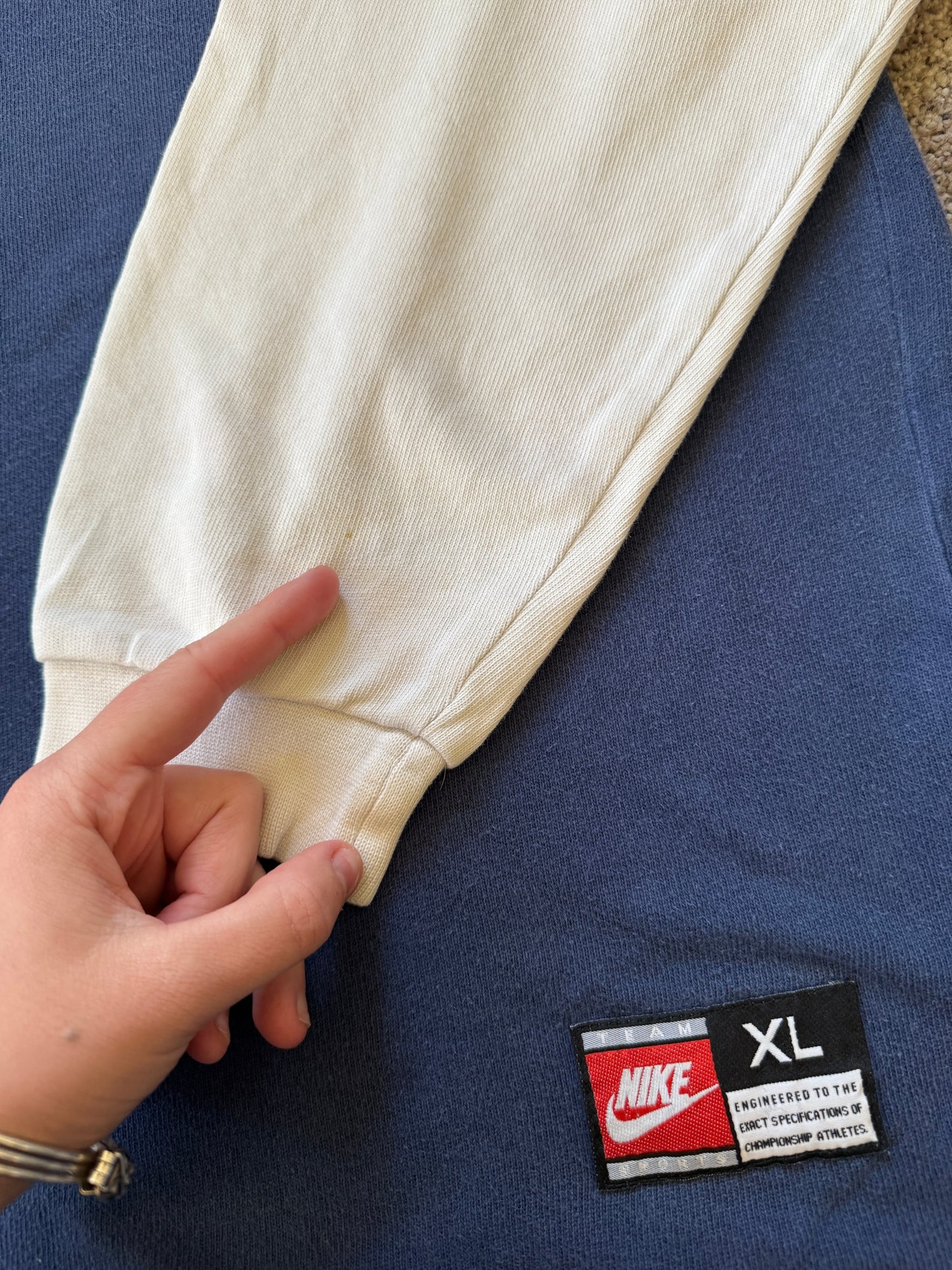 Extra large 1997-99 Nike England Navy Rugby Shirt