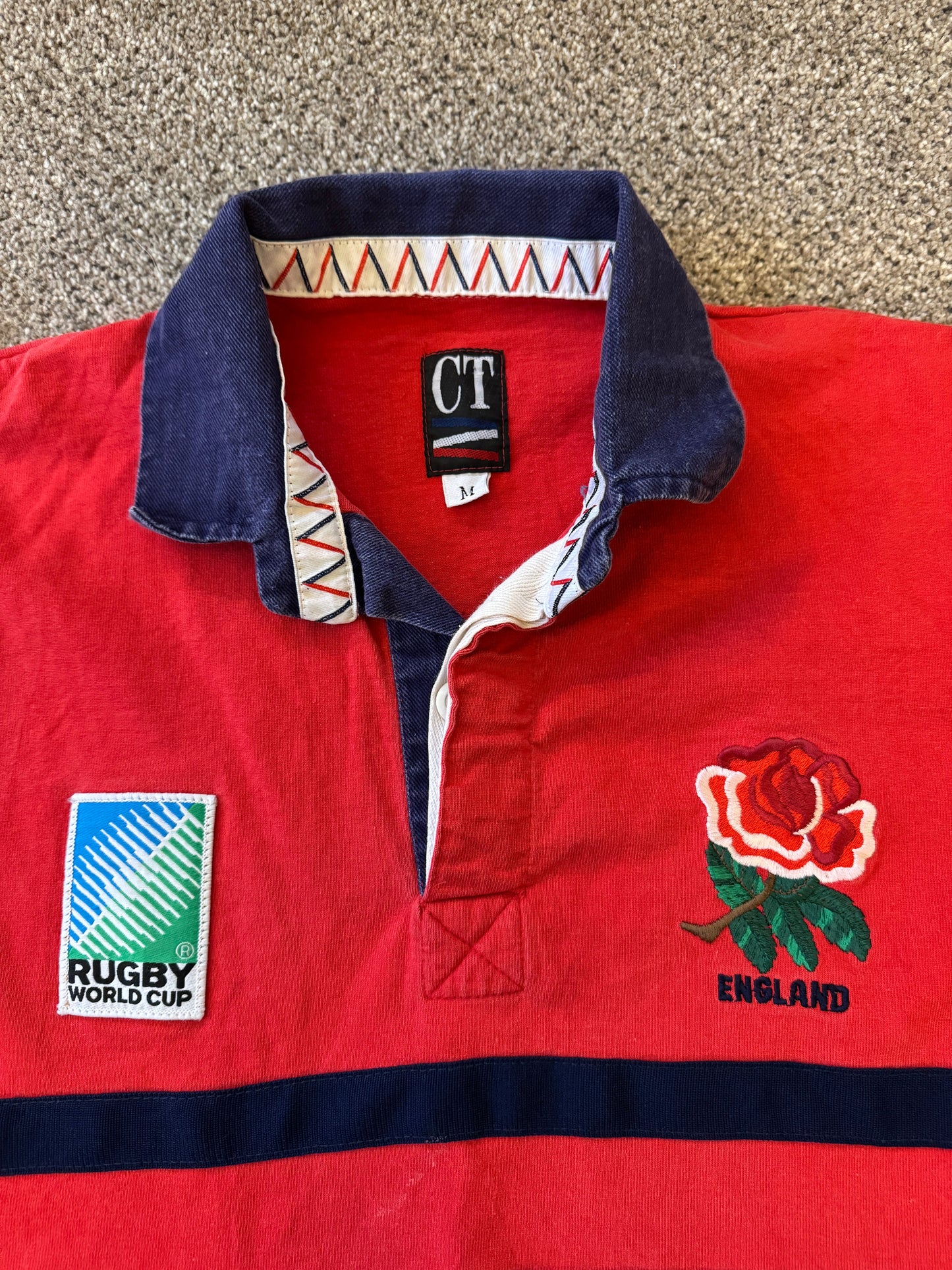 Medium Cotton Traders 1995 Red England Rugby Shirt