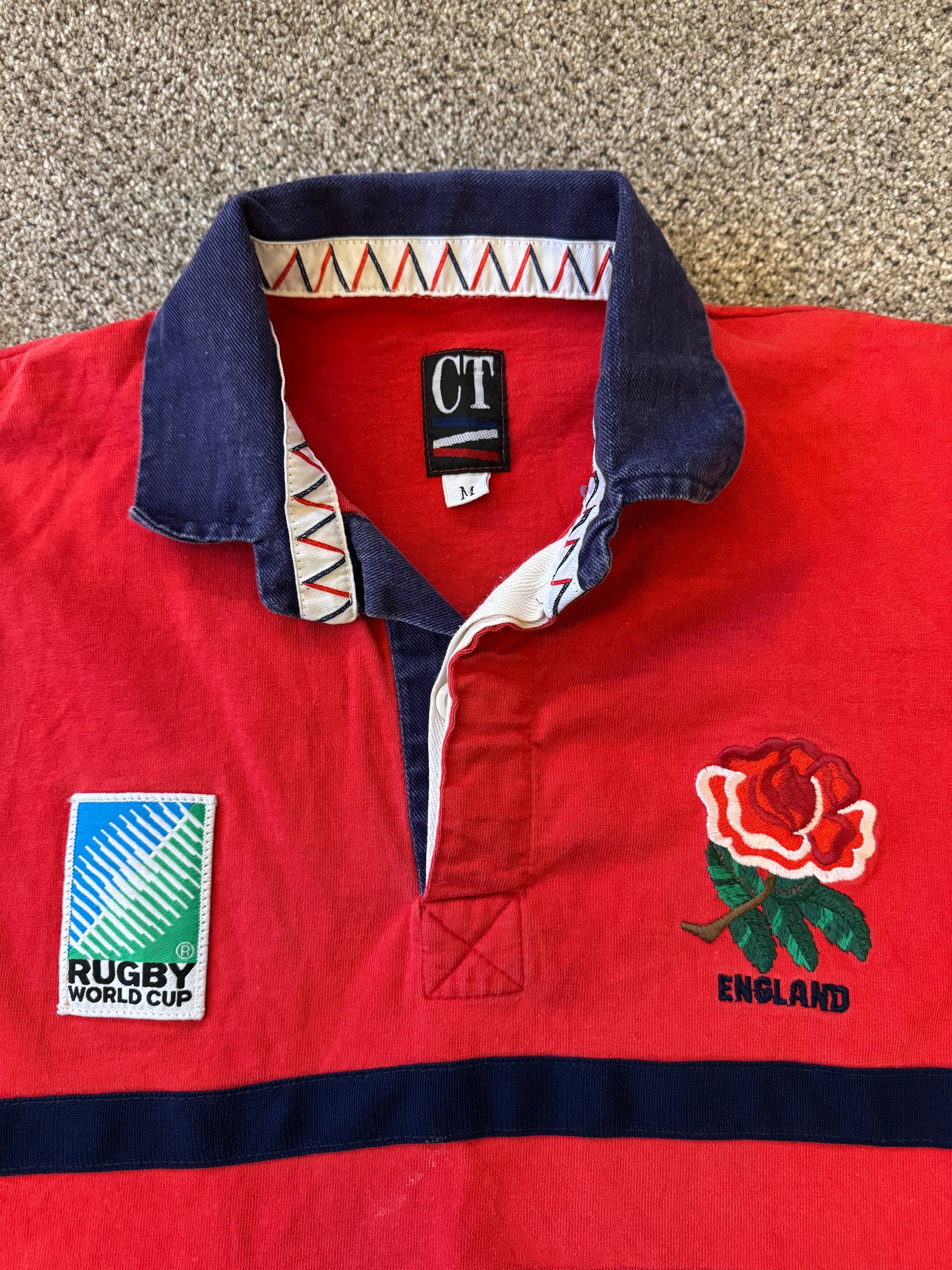 Medium Cotton Traders 1995 Red England Rugby Shirt