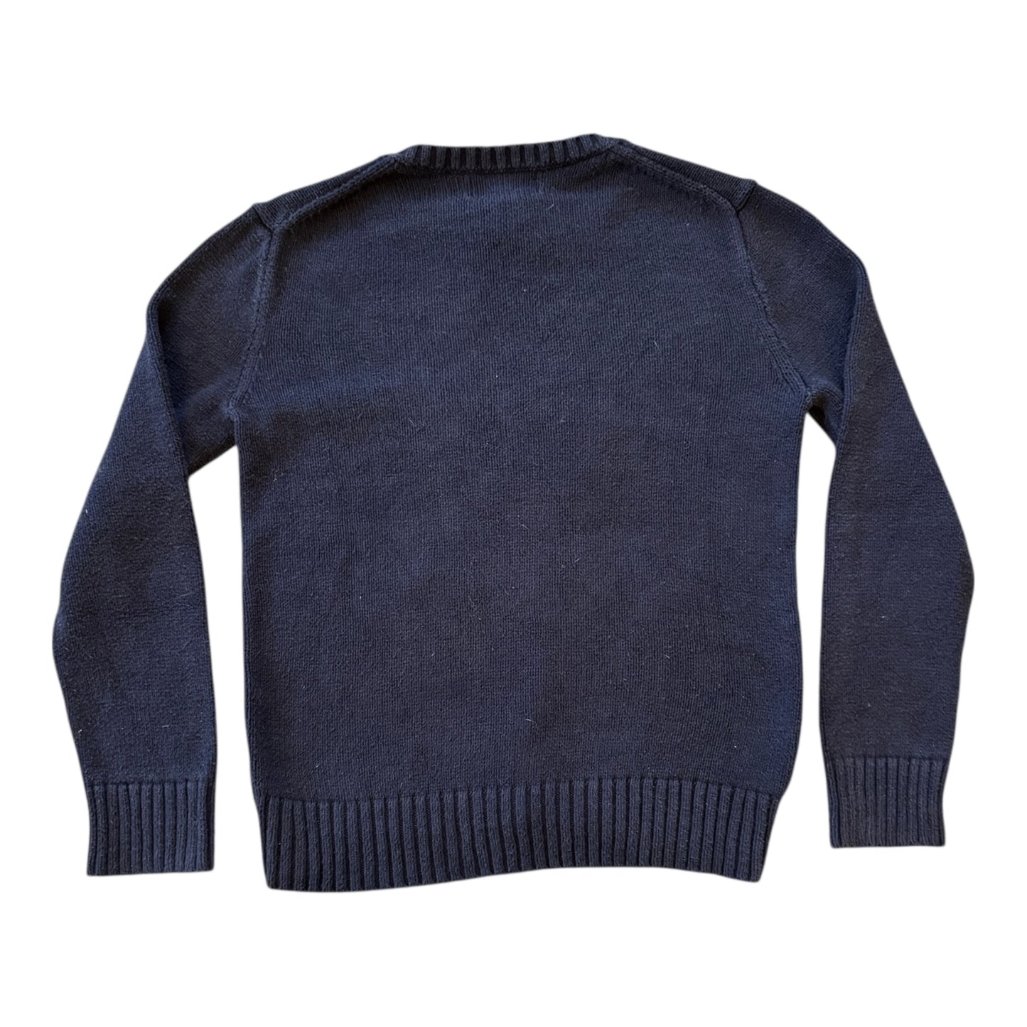 Aged 10-12 Ralph Lauren Navy Knitted Polo Bear Jumper