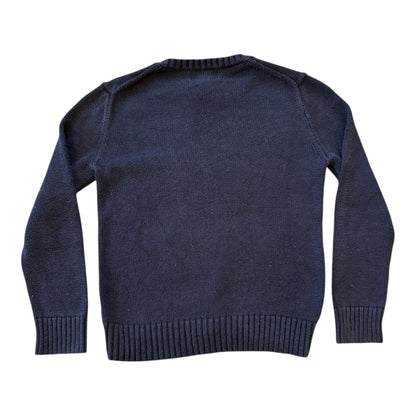 Aged 10-12 Ralph Lauren Navy Knitted Polo Bear Jumper