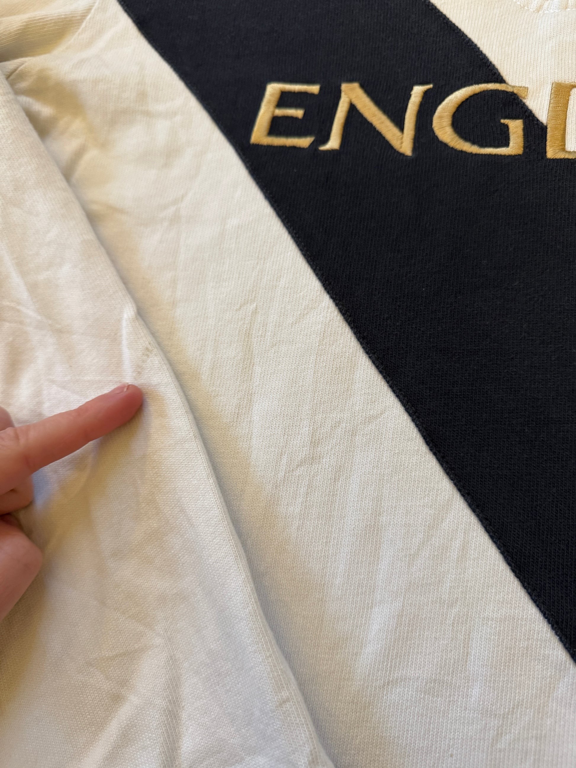 Large Nike England White Rugby Shirt