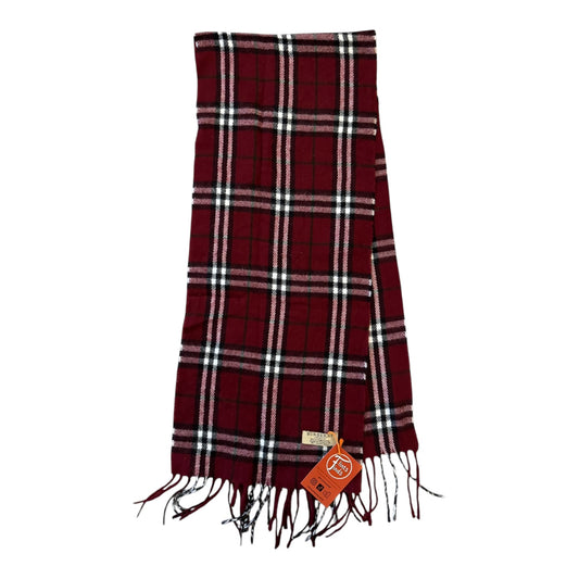 Burberry Red Lambswool Scarf