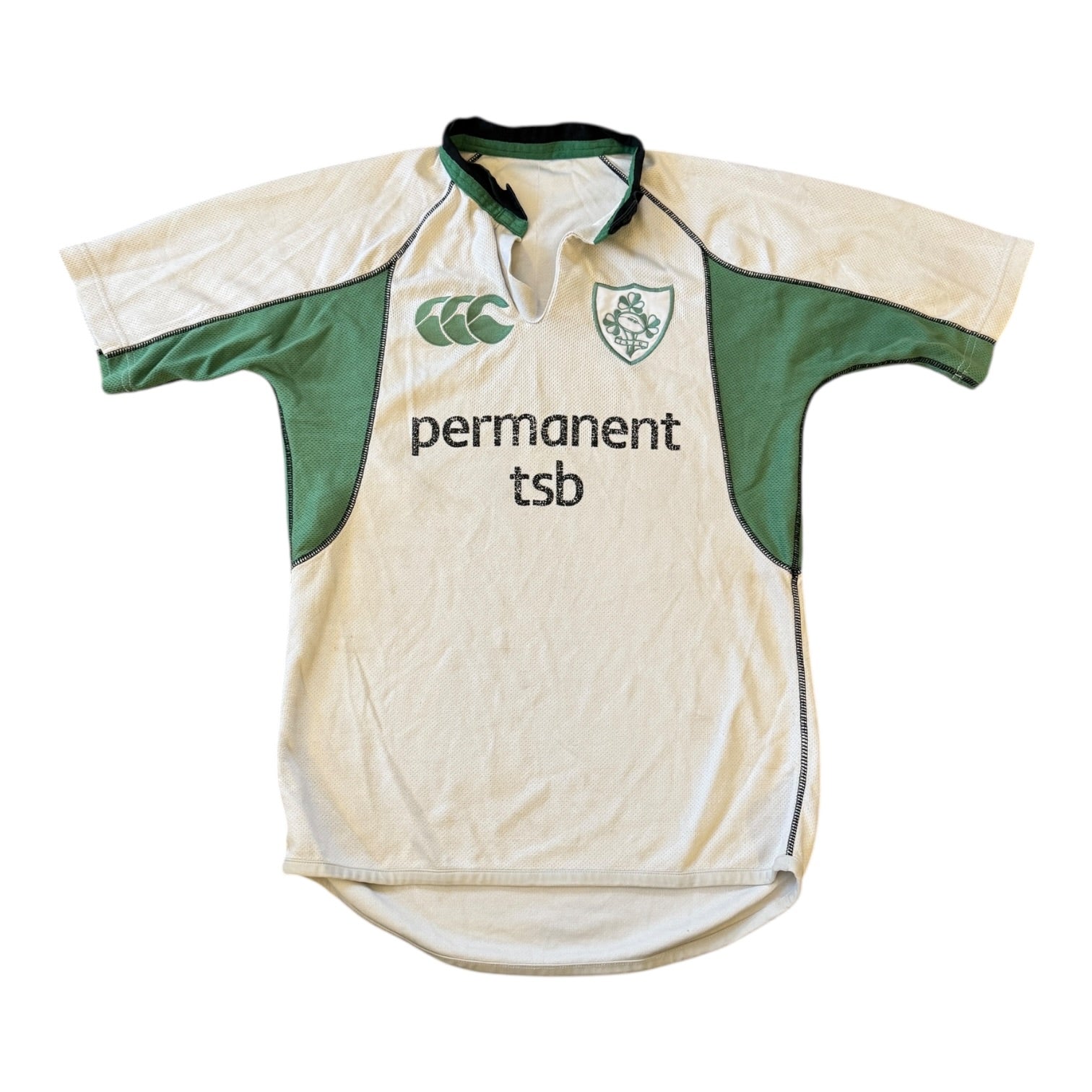 Small Canterbury White Ireland Rugby Shirt