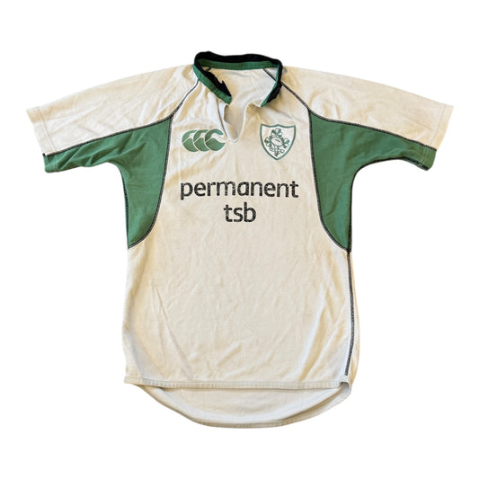 Small Canterbury White Ireland Rugby Shirt