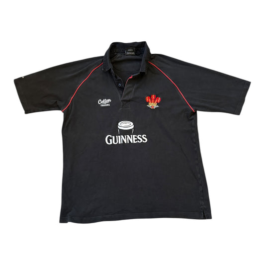 Extra large Cotton Traders Guinness Black Wales Rugby Shirt