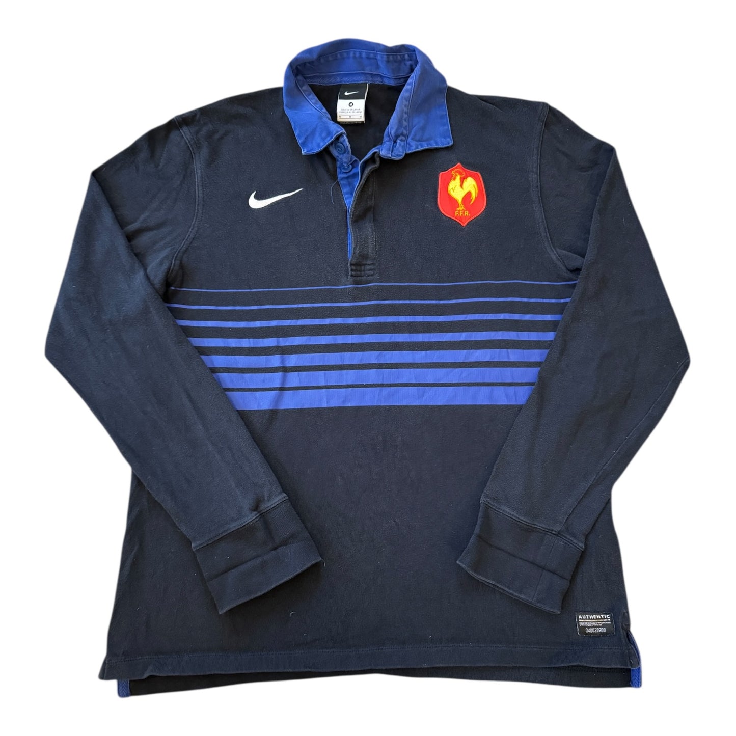 Medium Nike Navy France 2011/12 Rugby Shirt