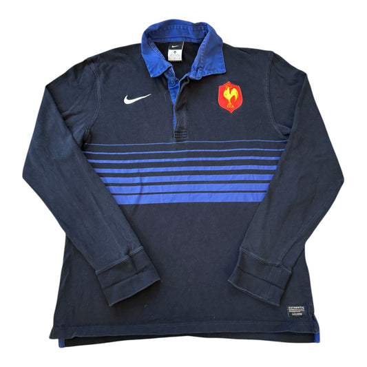 Medium Nike Navy France 2011/12 Rugby Shirt