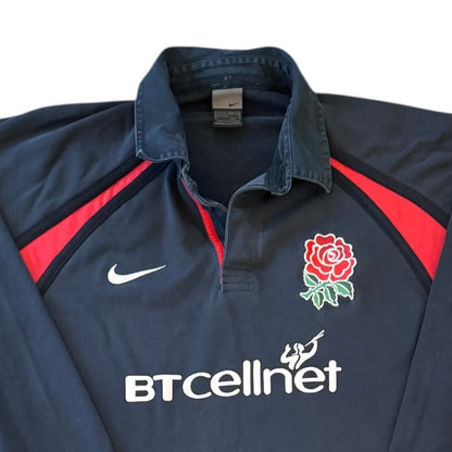 XXL Nike 2001/02 Navy England Rugby Shirt