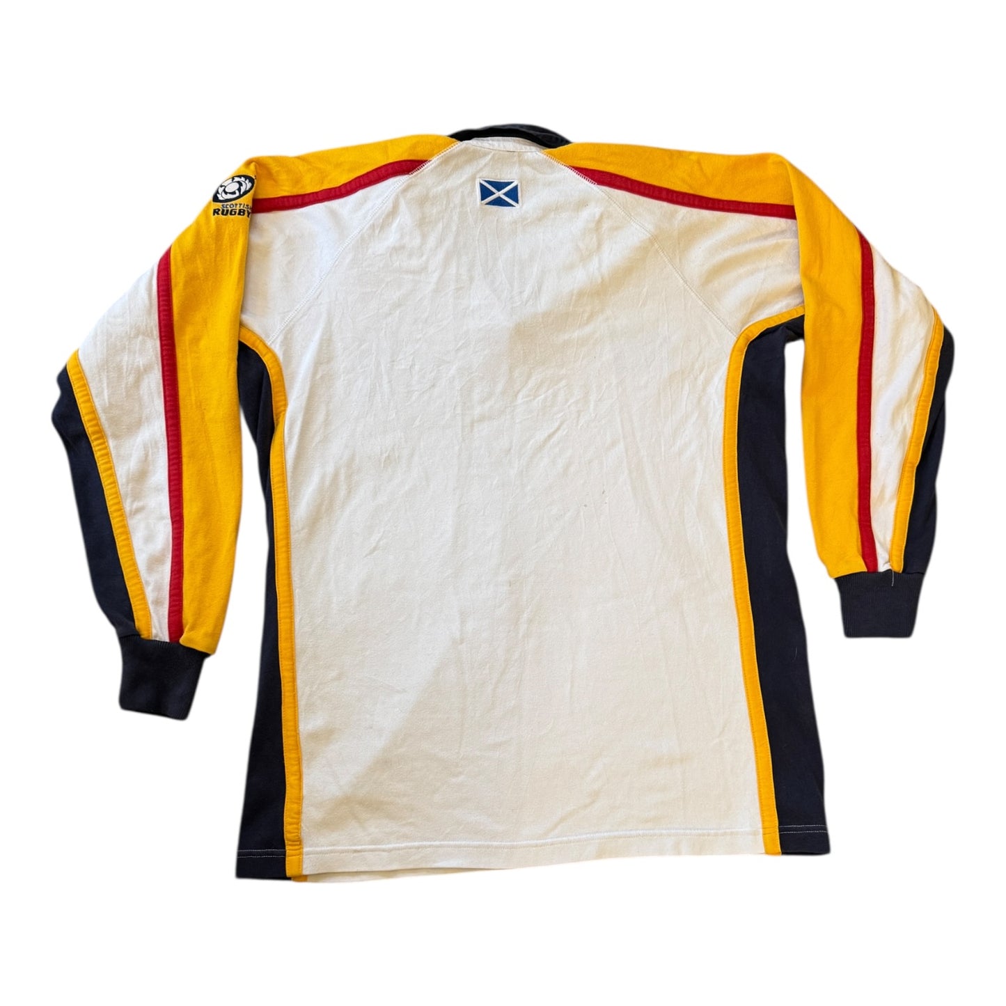 Medium 06/07 Canterbury White Scotland Rugby Shirt