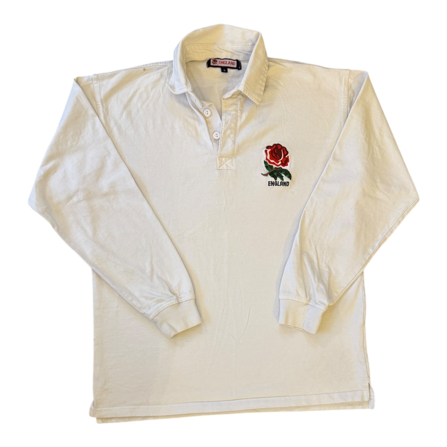 Small England White Rugby Shirt