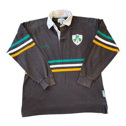 Medium Lansdowne Faded Black Ireland Rugby Shirt
