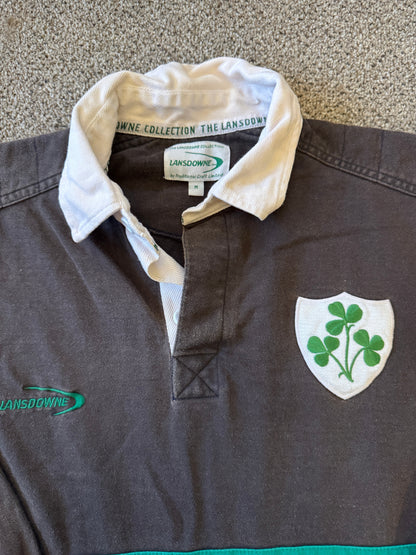 Medium Lansdowne Faded Black Ireland Rugby Shirt