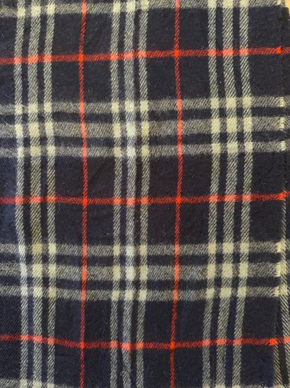 Burberry Navy Lambswool Scarf