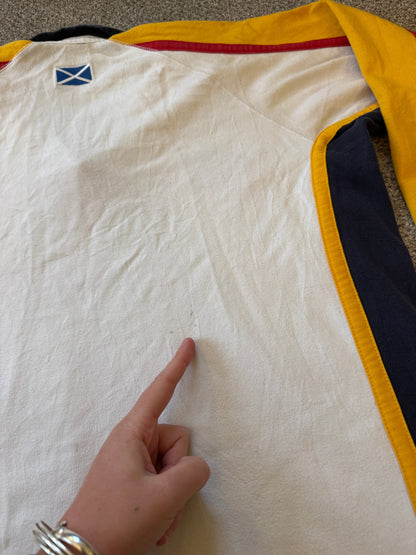 Medium 06/07 Canterbury White Scotland Rugby Shirt