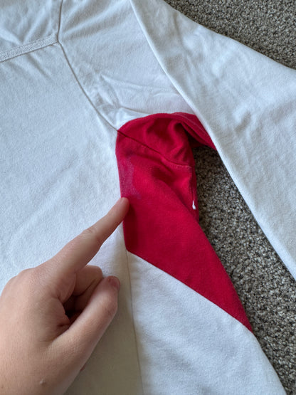 Extra large England Rugby White Rugby Shirt