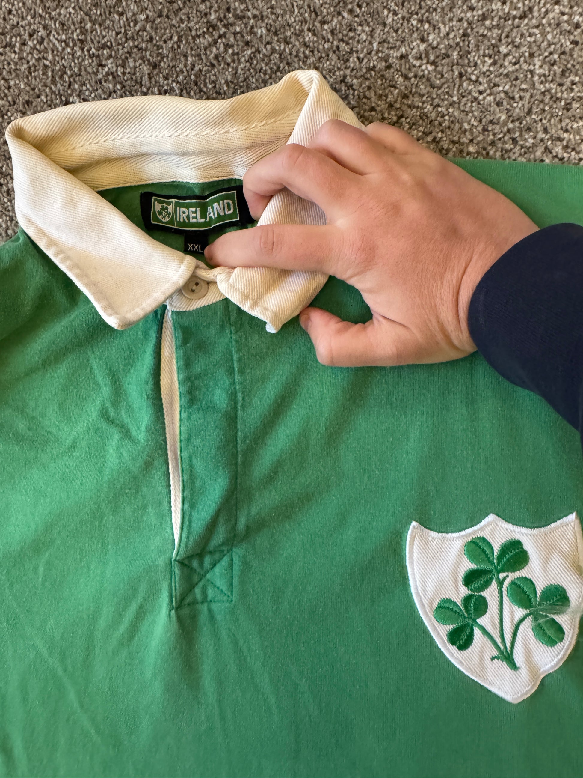 XXL Ireland Green Rugby Shirt